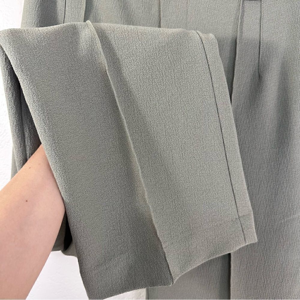 Zara Francisco Pleated Pants in Green Size M - Picture 5 of 10